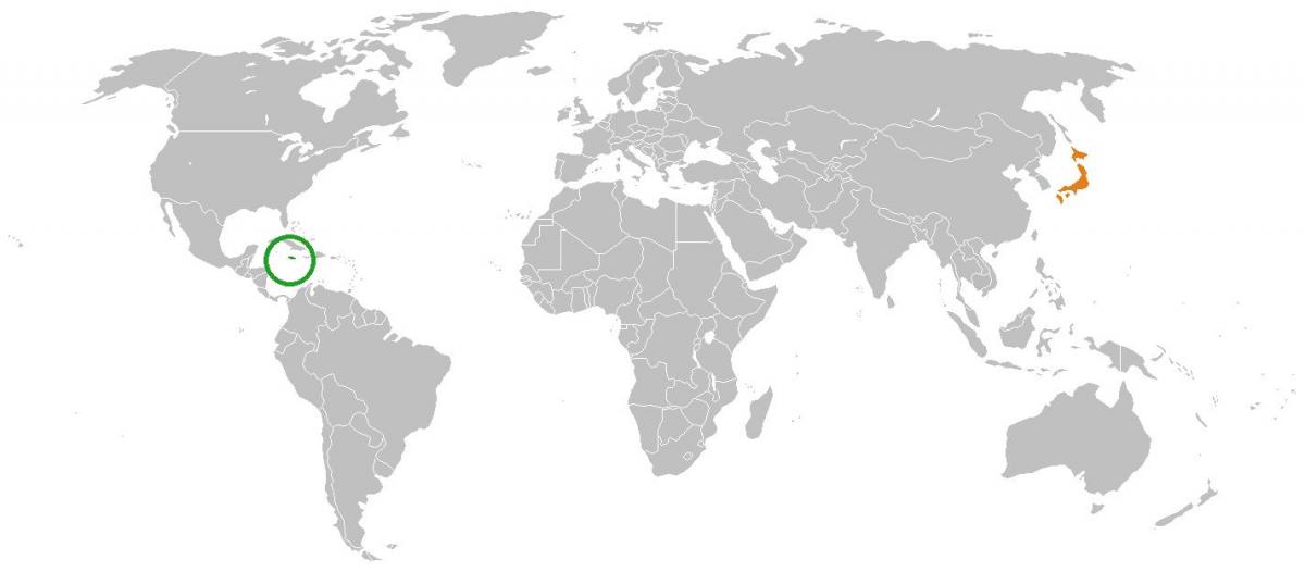 xamaica no mapa do mundo