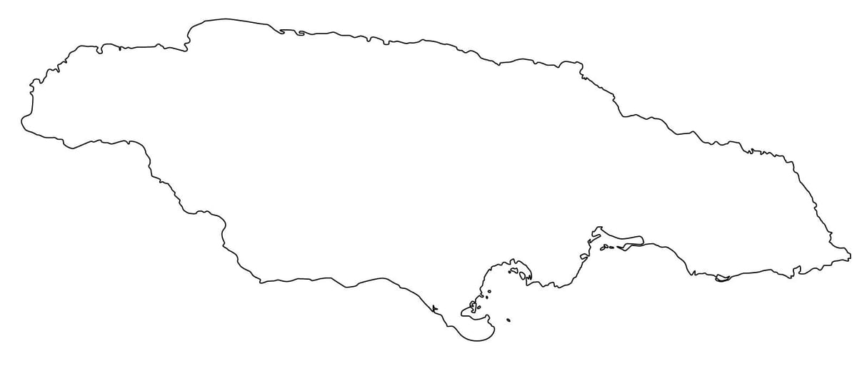 Mapa de esbozo xamaica