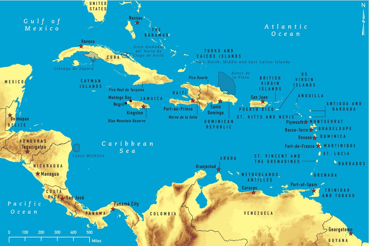 Mapa de xamaica snorkeling