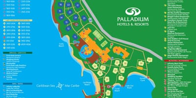 Mapa da gran paladio xamaica resort