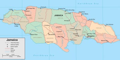 Mapa de política xamaica