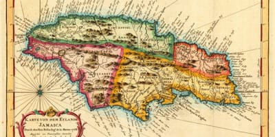 Mapa de vintage xamaica