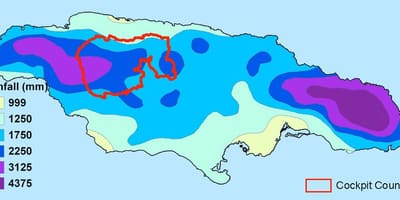 Mapa de xamaica clima