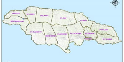 Mapa de xamaica electorais